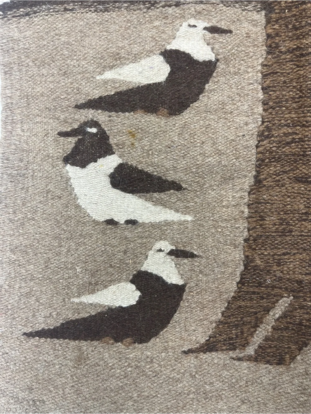 Handwoven Beige and Brown Tree Wall Hanging - Brand: